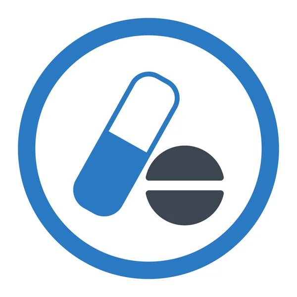 Medicinering rundade vektor Icon — Stock vektor