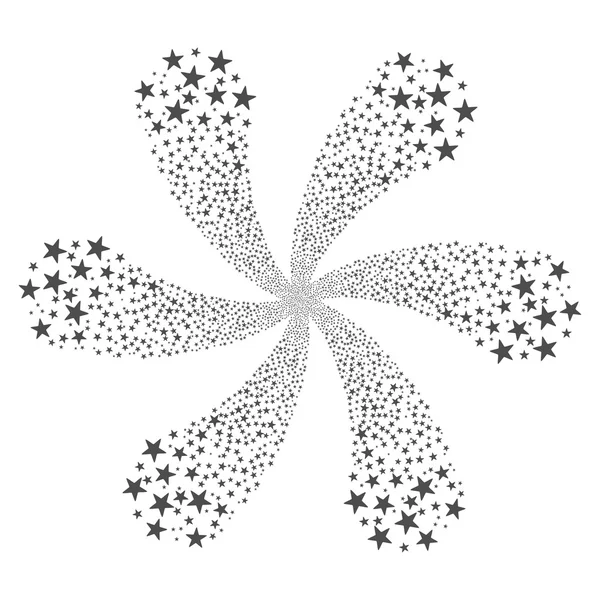 Ohňostroj Star Flower — Stockový vektor