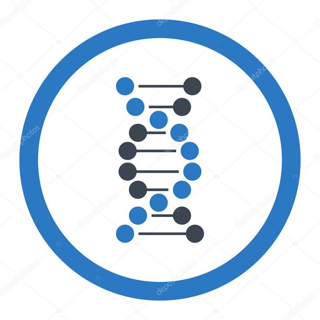 DNA Rounded Vector Icon