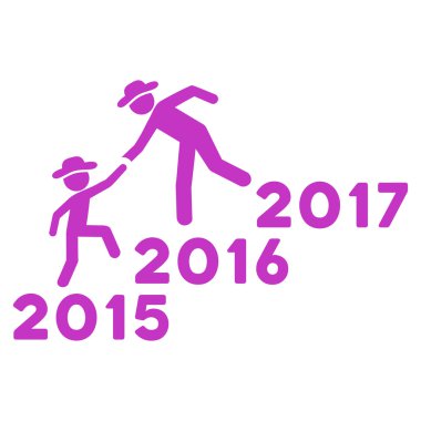 Yıl yardım etmek Guys simgesi