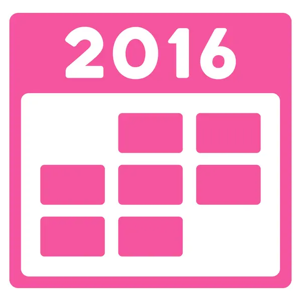 2016 Mes calendario icono —  Fotos de Stock