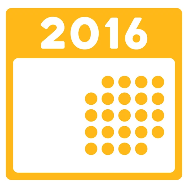 Ikona mianowania miesiąc 2016 — Zdjęcie stockowe