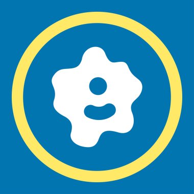 Ameba yuvarlak vektör simgesi