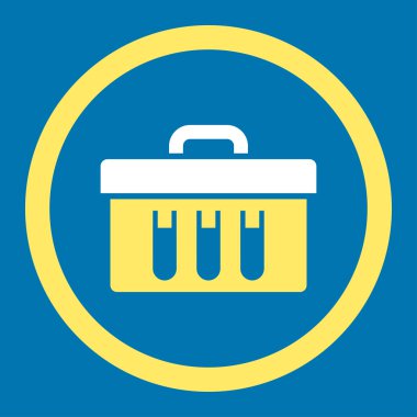 Analiz yuvarlak vektör simgesi