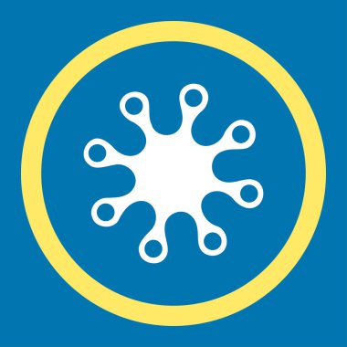 Axenic yuvarlak vektör simgesi