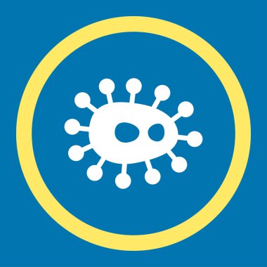 Bacilla yuvarlak vektör simgesi