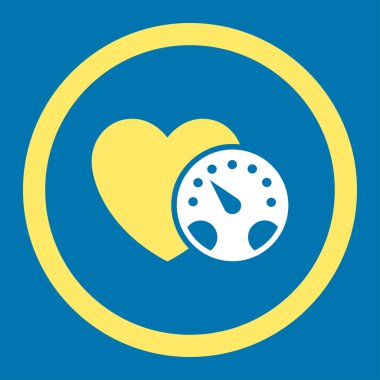 Tansiyon ölçer yuvarlak vektör simgesi