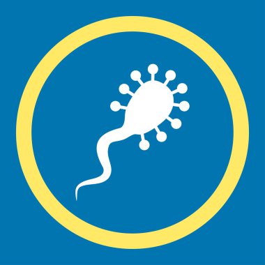 Kan emici yuvarlak vektör simgesi