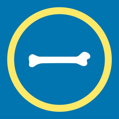 Kemik yuvarlak vektör simgesi