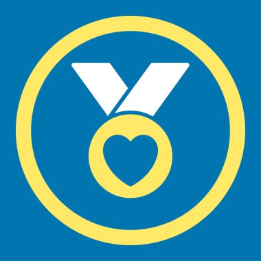 Sadaka madalya yuvarlak vektör simgesi