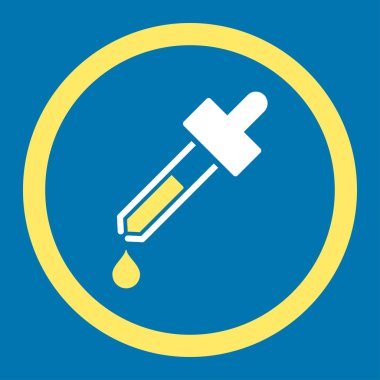 Damlalık yuvarlak vektör simgesi