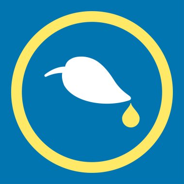 Ekoloji yuvarlak vektör simgesi