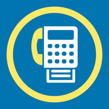 Yuvarlak vektör simge Faks