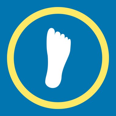 Ayak yuvarlak vektör simgesi