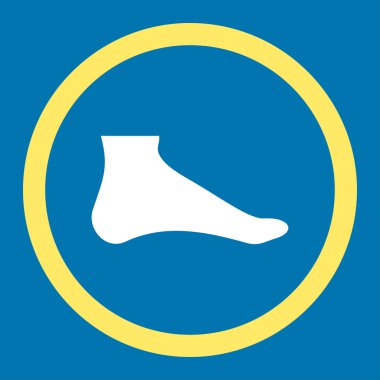 Ayak yuvarlak vektör simgesi