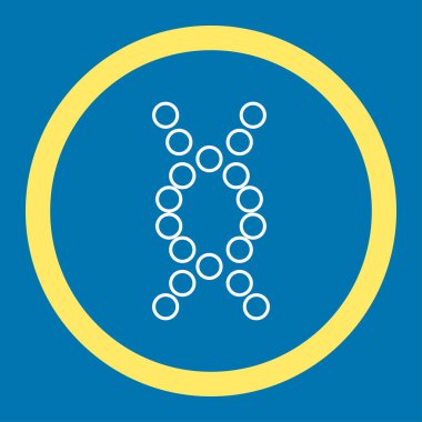 Genom yuvarlak vektör simgesi