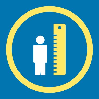 Yükseklik ölçer yuvarlak vektör simgesi