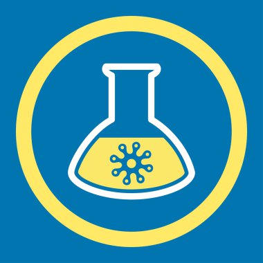 Enfeksiyon konteyner yuvarlak vektör simgesi