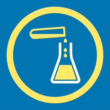 Sıvı transfüzyonu yuvarlak vektör simgesi