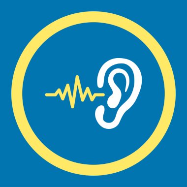 Yuvarlak vektör simge dinle