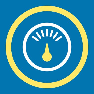 Ölçer yuvarlak vektör simgesi