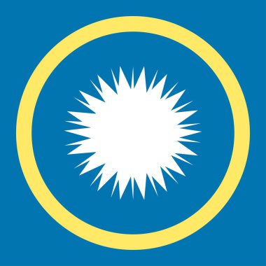 Mikrop Spore yuvarlak vektör simgesi