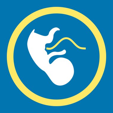 Önceliği embriyo yuvarlak vektör simgesi