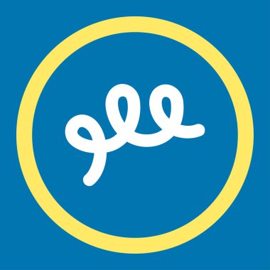 Spiral basili yuvarlak vektör simgesi