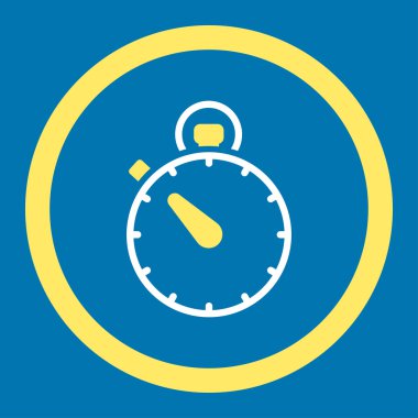 Kronometre yuvarlak vektör simgesi