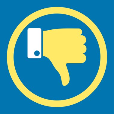 Yuvarlak vektör simgesi parmak