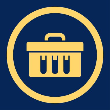 Analiz yuvarlak vektör simgesi