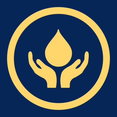 Kan bağışı yuvarlak vektör simgesi