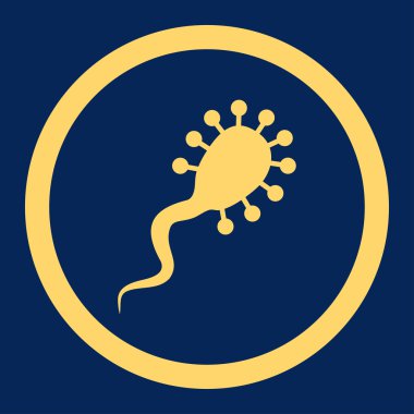 Kan emici yuvarlak vektör simgesi