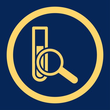 Kimyasal Test yuvarlak vektör simgesi