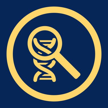 DNA yuvarlak vektör simge keşfetmek