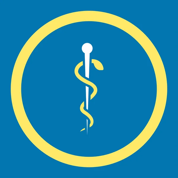 Icono vectorial redondeado de aguja médica — Archivo Imágenes Vectoriales