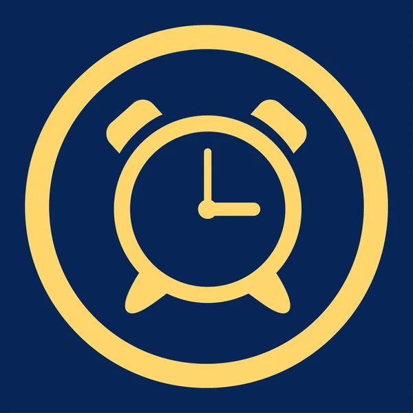 Reloj despertador redondeado Vector Icono — Vector de stock