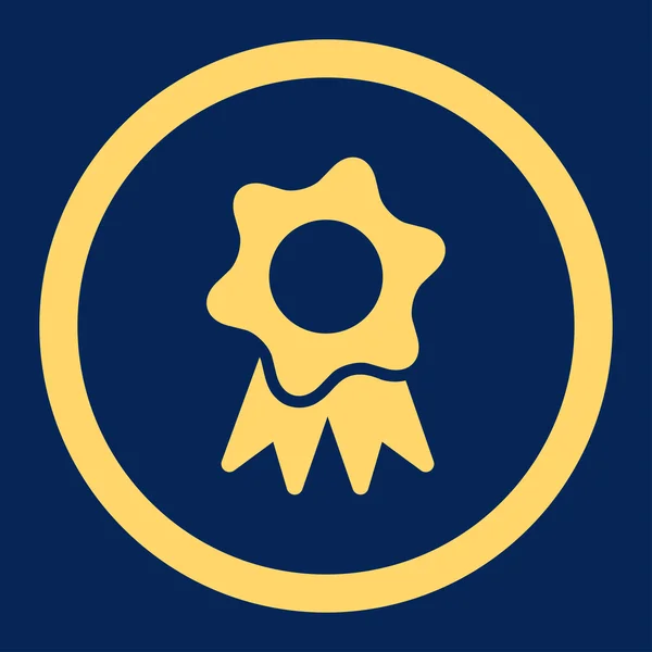 Award Seal Rounded Vector Icon — Stock Vector