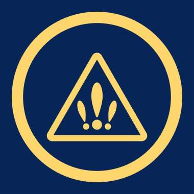 Birden fazla sorun yuvarlak vektör simgesi