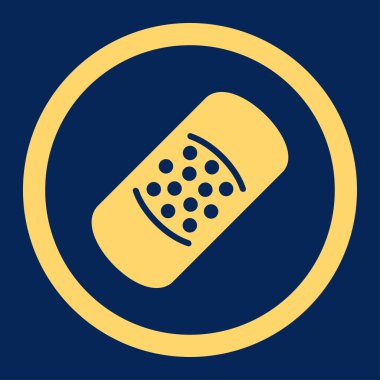 Yama yuvarlak vektör simgesi