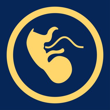 Önceliği embriyo yuvarlak vektör simgesi