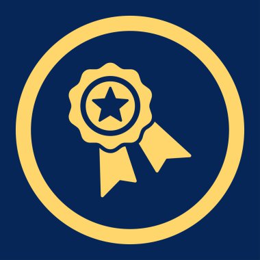 Kalite mühür vektör simge yuvarlak