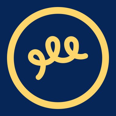 Spiral basili yuvarlak vektör simgesi