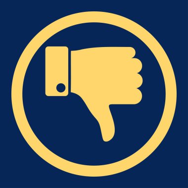 Yuvarlak vektör simgesi parmak