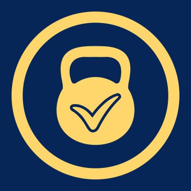 Geçerli yığın vektör simge yuvarlak