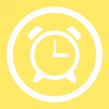 Çalar saat yuvarlak vektör simgesi