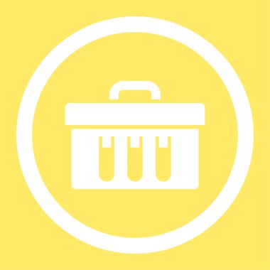 Analiz yuvarlak vektör simgesi