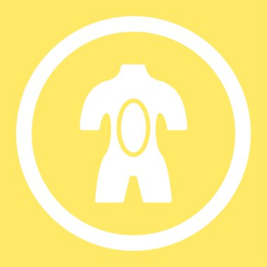 Anatomi yuvarlak vektör simgesi