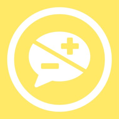 Bağımsız değişkenler yuvarlak vektör simgesi