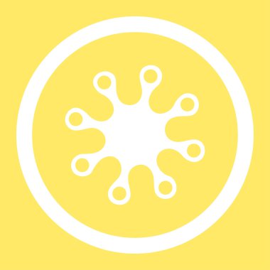 Axenic yuvarlak vektör simgesi